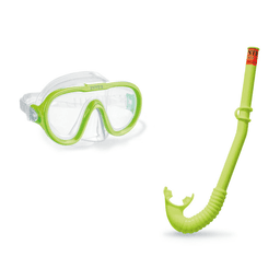 משקפת ושנורקל בצבע ירוק לגיל 8+ 55642 INTEX - ToySale חנות הצעצועים הזולה במדינה