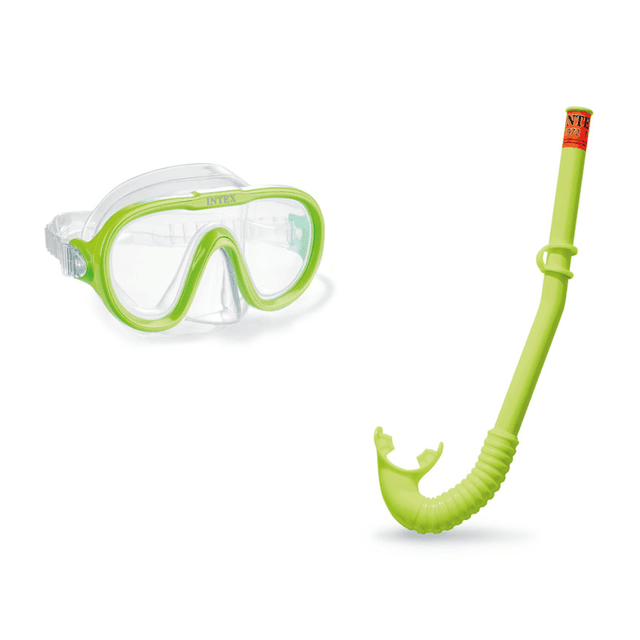 משקפת ושנורקל בצבע ירוק לגיל 8+ 55642 INTEX - ToySale חנות הצעצועים הזולה במדינה