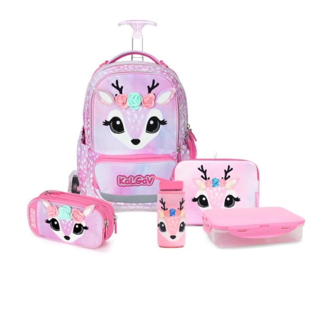 מארז קל גב לכיתות א'-ב' - איילה בצבע ורוד - ToySale חנות הצעצועים הזולה במדינה