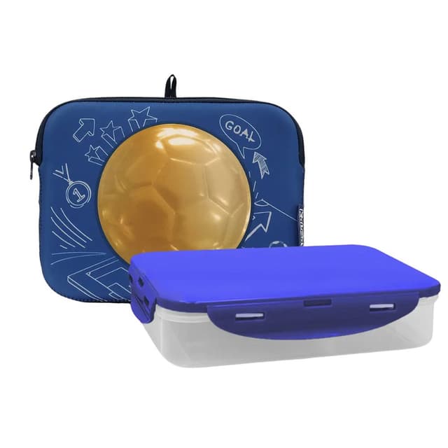 תיק אוכל כדורגל כחול זהב - קל גב Kal Gav - ToySale חנות הצעצועים הזולה במדינה