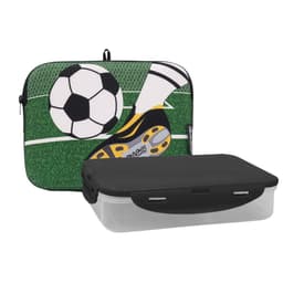 תיק אוכל כדורגל שחור ירוק  - קל גב Kal Gav - ToySale חנות הצעצועים הזולה במדינה