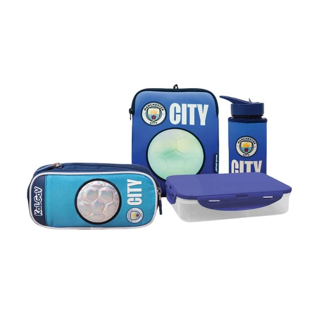 מארז אביזרים מאנצ'סטר סיטי כחול - Kal Gav - ToySale חנות הצעצועים הזולה במדינה