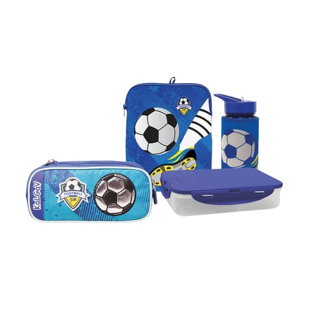 מארז אביזרים משחק כדורגל כחול - Kal Gav - ToySale חנות הצעצועים הזולה במדינה