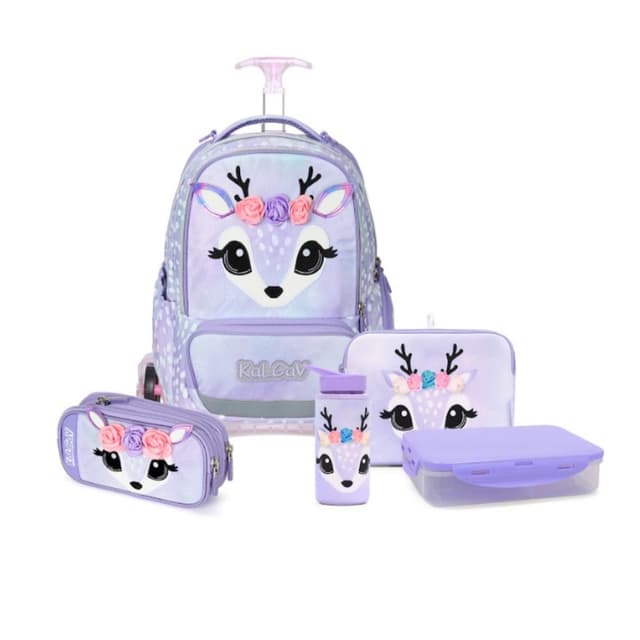 מארז קל גב לכיתות א'-ב' - איילה בצבע סגול לילך - ToySale חנות הצעצועים הזולה במדינה