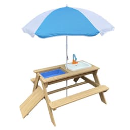 שולחן פיקניק לילדים מעץ – מים, חול, יצירה ופיקניק בגינה - ToySale חנות הצעצועים הזולה במדינה