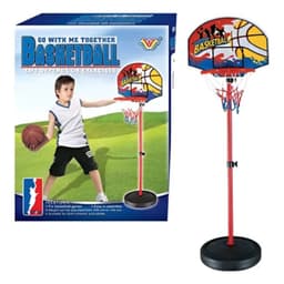 מתקן כדורסל לילדים - הכולל לוח, טבעת, כדור ומשאבה - ToySale חנות הצעצועים הזולה במדינה