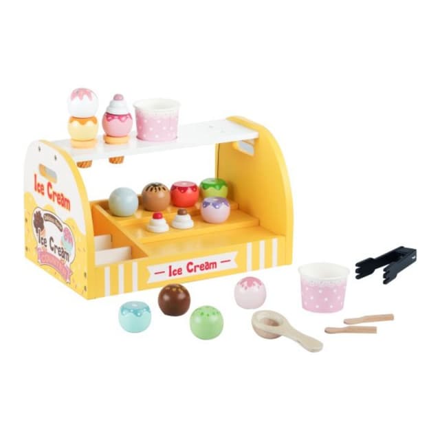 דוכן גלידה מעץ | Pit Toys - ToySale חנות הצעצועים הזולה במדינה