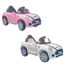 תואם מיני קופר ממונע לילדים 12V שלט חכם עם תאורת LED ומוזיקה מובנית עם תאורה בגלגלים - ToySale חנות הצעצועים הזולה במדינה