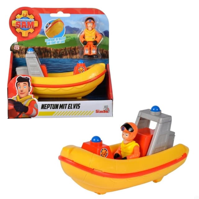סמי הכבאי – סירת ההצלה נפטון עם דמות אלביס - ToySale חנות הצעצועים הזולה במדינה