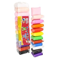 סופר קליי צבעוני לילדים –  12 צבעי בצק קלים לעיצוב - ToySale חנות הצעצועים הזולה במדינה