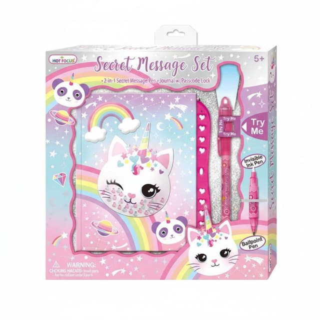 יומן סודות חתול מתוק עם מנעול קוד ועט קסמים - ToySale חנות הצעצועים הזולה במדינה