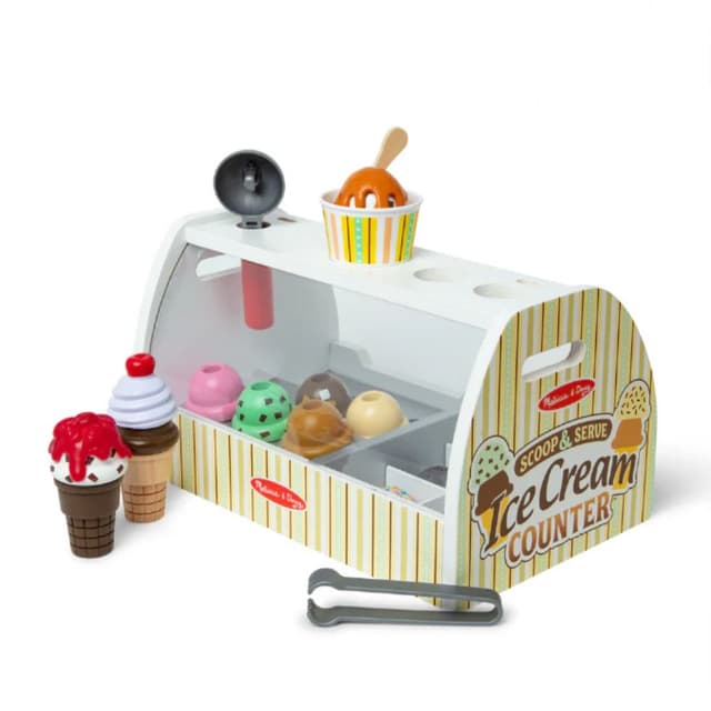 מליסה ודאג - דוכן גלידה נייד מעץ - ToySale חנות הצעצועים הזולה במדינה