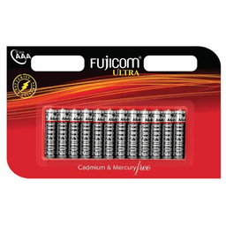 מארז 12 סוללות AAA אלקליין | FUJICOM | יח' 12