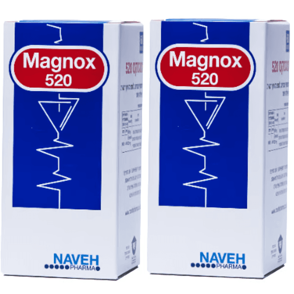 מגנוקס (מגנזיום) 520 | נווה פארמה | מארז זוגי