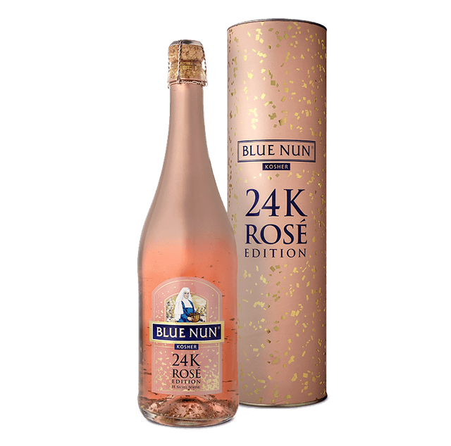 בלו נאן רוזה מבעבע 24 קראט במארז- כשר