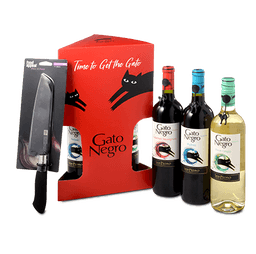 גאטו נגרו מארז שלישייה עם סכין-כשר