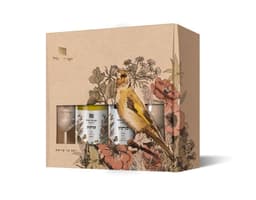 מארז שי גליל: סתיו אדום ולבן עם זוג כוסות