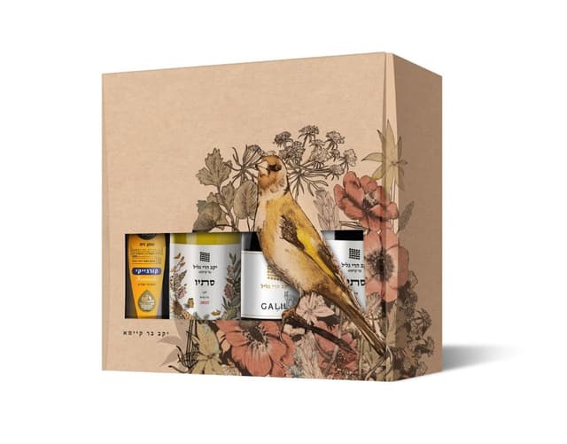 מארז גלילי: סתיו אדום ולבן ואלון אדום + שמן זית