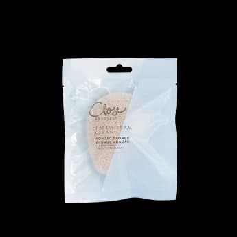 ספוג לבן קונג'אק לניקוי הפנים