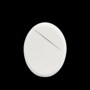 ספוגית למייק אפ אובלית עם פס חיתוך