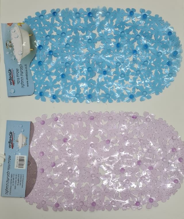 שטיח גומי לאמבטיה - דגם פרחיםאתר אטרקציה אונליין