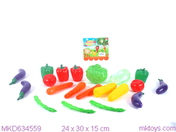 סט 18 ירקות צבעוניים בגדלים שוניםאטרקציה מהיבואן לצרכן