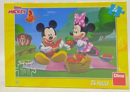 פאזל 24 חלקים -מיקי ומיני מאוס בפיקניק קונים רק באתר אטרקציה