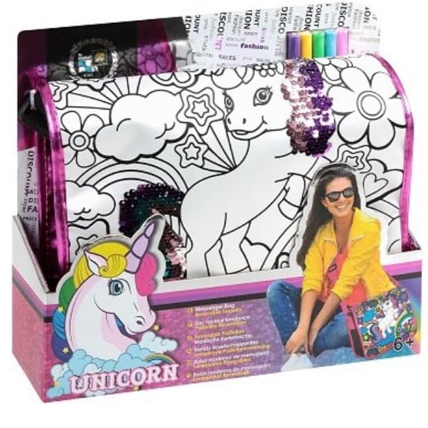 תיק פאייטים לצביעה חד קרן באתר אטרקציה מהיבואן לצרכן