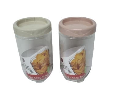 צנצנת פלסטיק מתברגת במגוון צבעים - 1 ליטר קונים רק באטרקציה מהיבואן לצרכן