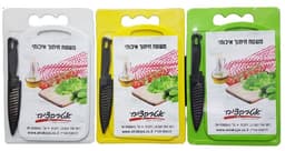 סט 2 משטחי חיתוך פלסטיק עם ידית וסכין קונים רק באטרקציה מהיבואן לצרכן