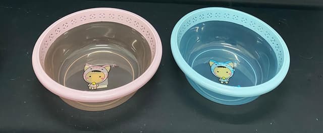 קערה מפלסטיק שקופה חלק עליון מעוטר - 33 ס"מ קונים רק באטרקציה מהיבואן לצרכן