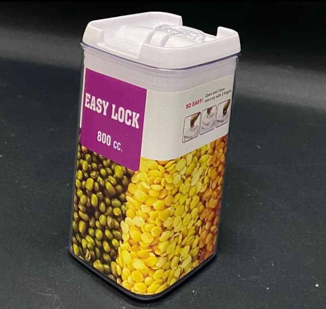 קופסת פלסטיק אקרילית סגירה הרמטית 800 מ"ל באתר אטרקציה