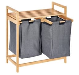 סל כביסה כפול עם מדף עליון אטרקציה אונליין