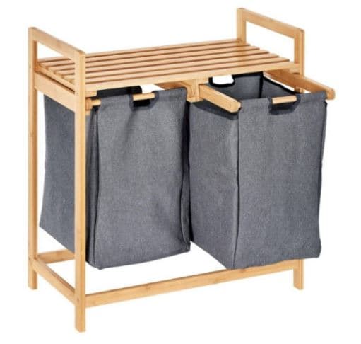 סל כביסה כפול עם מדף עליון אטרקציה אונליין