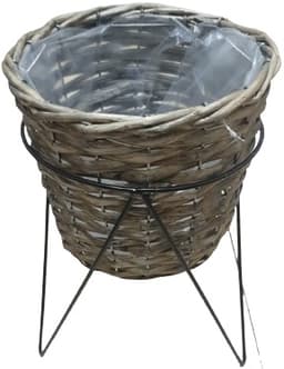 מעמד עציץ קש כולל מעמד מתכת קונים רק באטרקציה מהיבואן