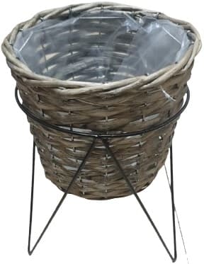 מעמד עציץ קש כולל מעמד מתכת קונים רק באטרקציה מהיבואן