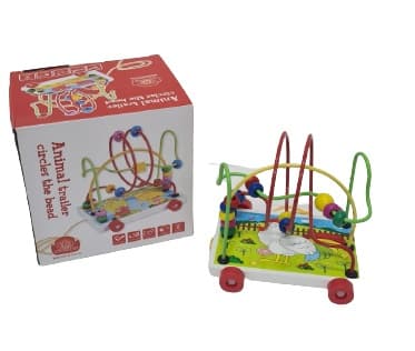 משחק עץ לפעוטות מבוך חרוזים - 16X15 סמאטרקציה אונליין