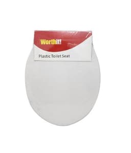 מושב אסלה פלסטיק קשיח 42X35 -לבן אתר אטרקציה מהיבואן לצרכן