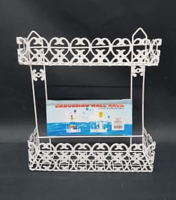 מתקן לכלי רחצה 2 קומות לבן 33X30 סמבאתר אטרקציה