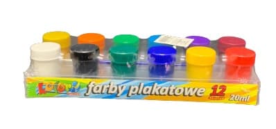 צבעי גועש עם מכחול במגוון צבעים במחיר משתלם באטרקציה