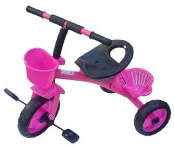 תלת אופן לילדים עם שתי סלסלאות במבחר צבעים באטרקציה