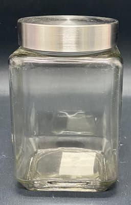 צנצנת זכוכית מרובעת מכסה מתברג 9X9, מגוון צנצנות מזכוכית