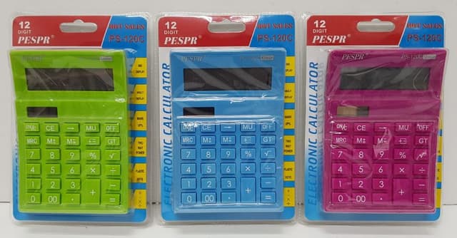 מחשבון במגוון צבעים - 10X14 ס"מ קונים רק באטרקציה מהיבואן לצרכן