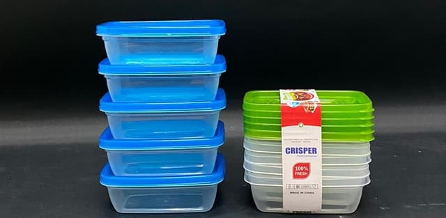 סט 5 קופסאות מלבן - 300 מ"ל כל אחת קונים רק באטרקציה מהיבואן לצרכן