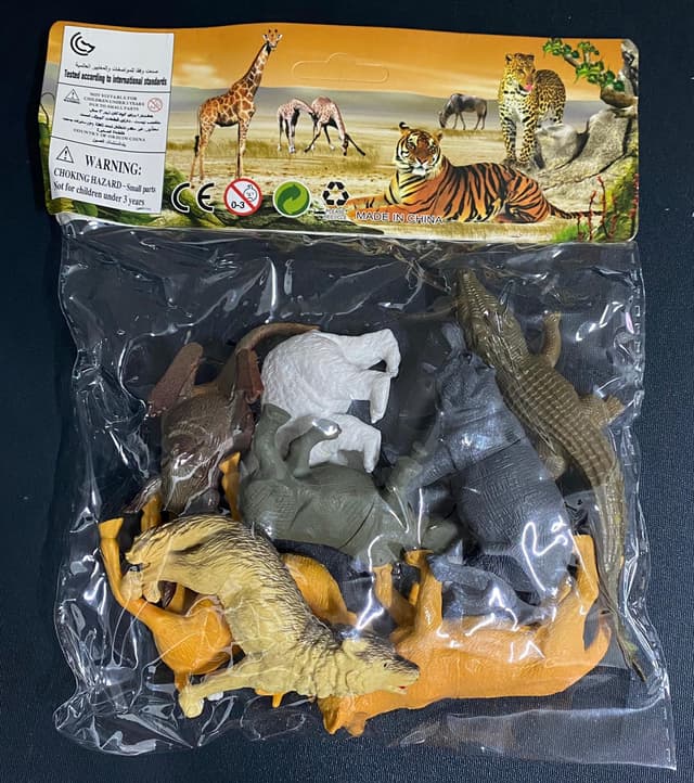 חבילה 8 חיות ספארי קונים רק באטרקציה מהיבואן לצרכן