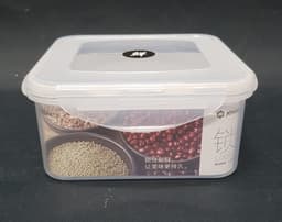 קופסת אחסון פלסטיק מרובעת סגירה הרמטית 15X15 ס"מ קונים רק באטרקציה מהיבואן לצרכן