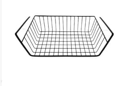 סלסלת מתכת נתלת על מדף - צבע שחור צר קונים רק באטרקציה מהיבואן לצרכן