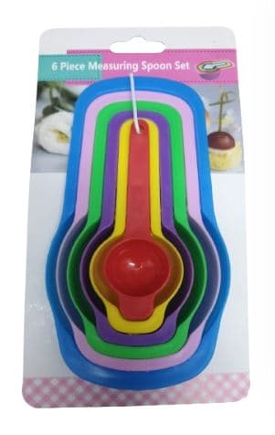 סט כפות מדידה מפלסטיק במגוון גדלים - מדויקות ונוחות