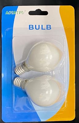 זוג נורות 60W בצורת כדור הברגה דקה אור צהוב קונים רק באטרקציה מהיבואן לצרכן