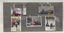 מסגרת קנבס לתליית תמונות עם אטבים מעץ 60X30 קונים בזול